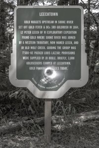 Leech town Historical Sign