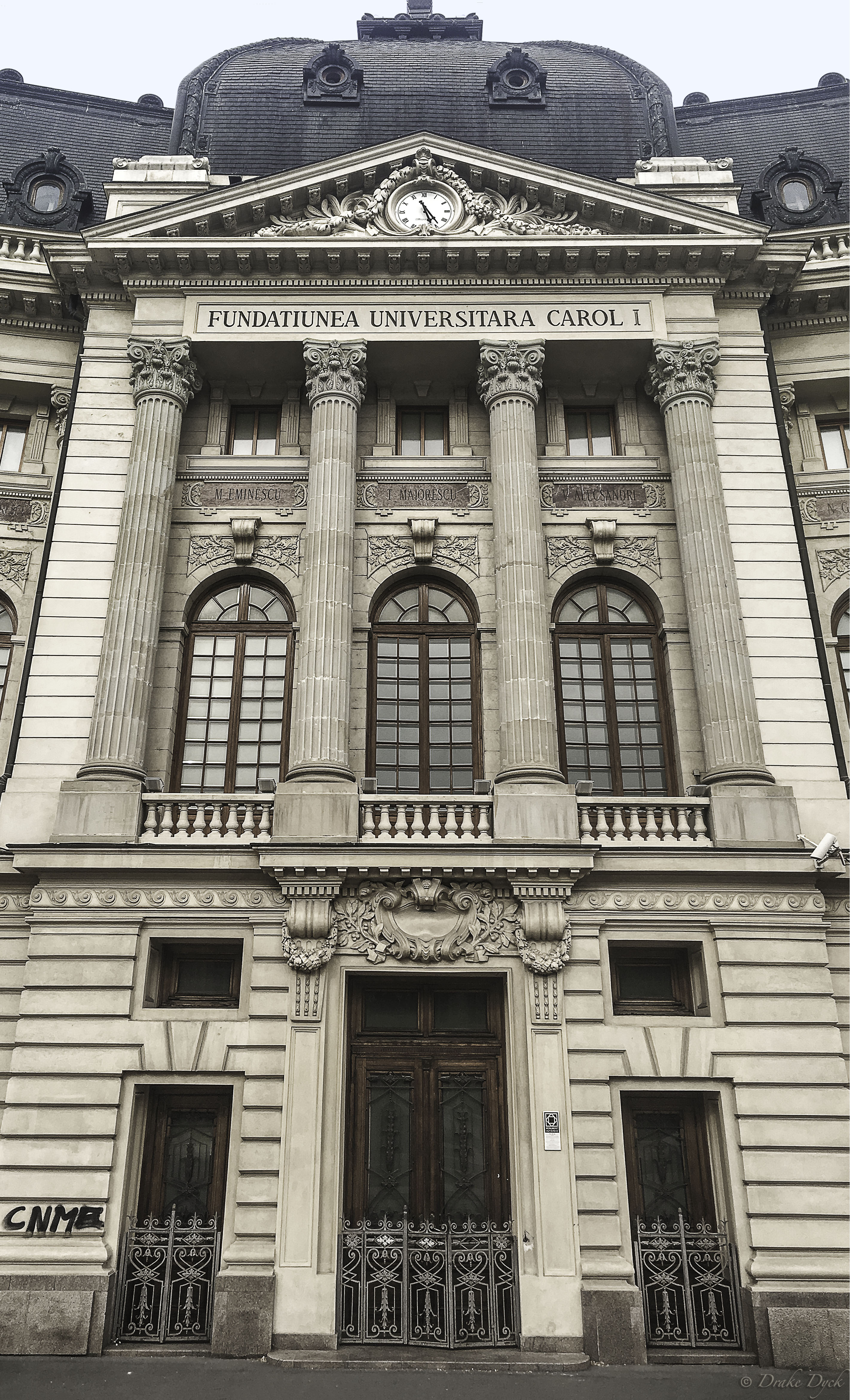 dramatic looking university building