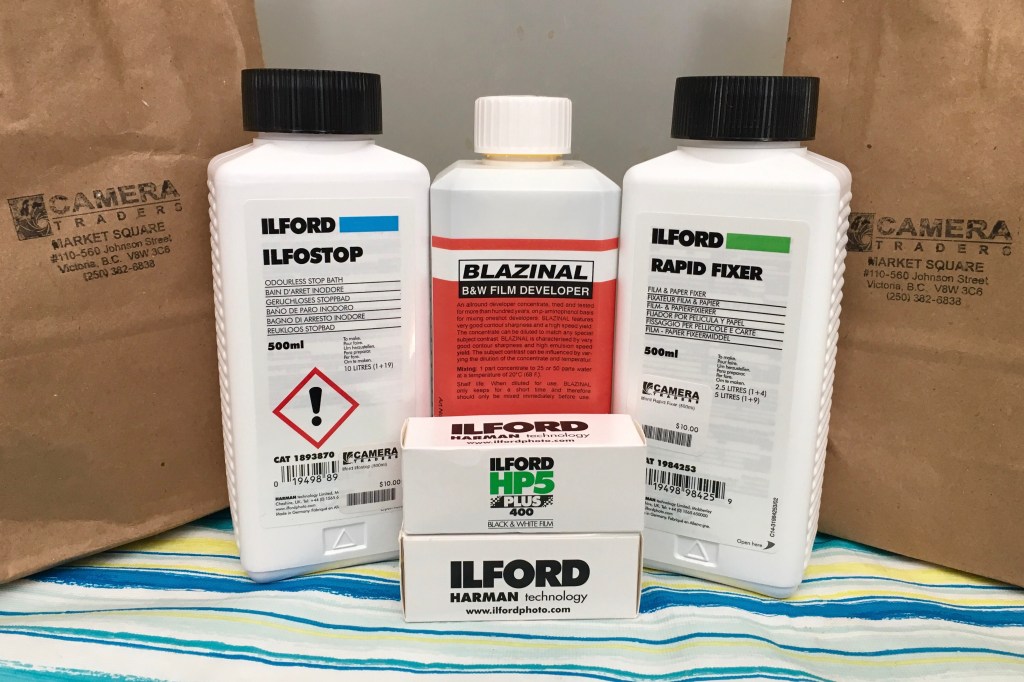 film developing chemicals by Ilford