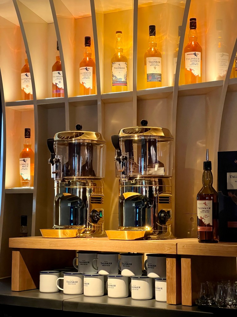 A variety of Talisker single malt Scotch whisky